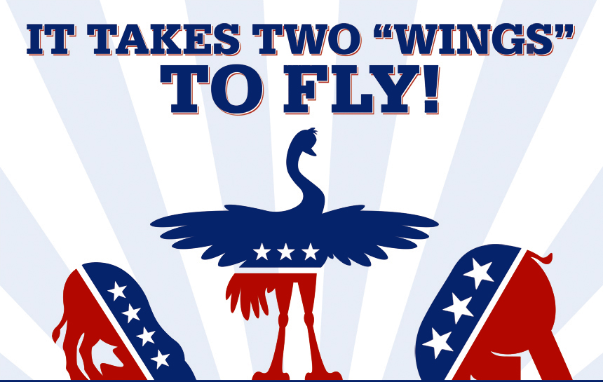 Ostynn For America - It Takes Two Wings To Fly!
